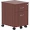 Lorell Relevance Series 2-Drawer Vertical File Cabinet, 15.8" x 19.9" x 22.9", Mahogany LLR16216 - alternate 1